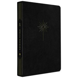 Bíblia Slim Filament | NVT | Letra Grande | Capa Couro Sintético Preto